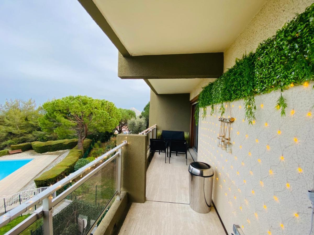 Appartement Cote D'Azur Plage - Piscine - Tennis Villeneuve-Loubet Zewnętrze zdjęcie